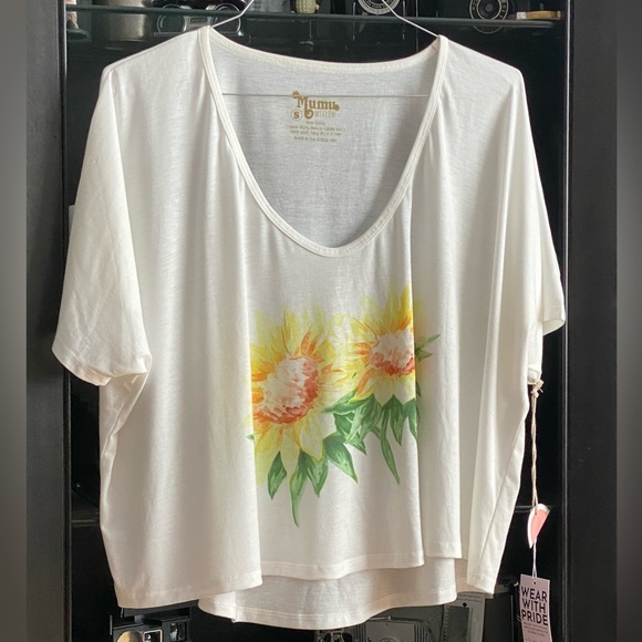 Show Me Your Mu Mu Tops - SHOW ME YOUR MUMU Sunflower Tee Shirt, M/L, (8-10), NWT